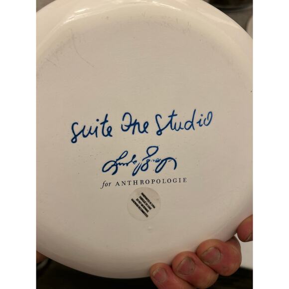 Set of 8 Anthropologie Suite One Studio Mimira 7 1/2" Plates Lindsay Emery - Picture 7 of 12